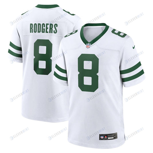 Aaron Rodgers 8 New York Jets Legacy Game Men Jersey - White